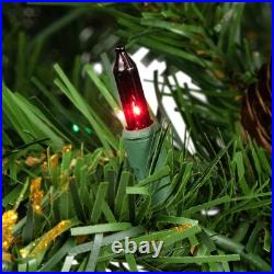 Northlight 4.5' Yorkville Pine Pencil Artificial Christmas Tree Multi Lights
