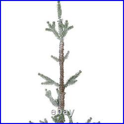 Northlight 5-Foot Snow Covered Slim Pine Artificial Christmas Tree Jute Base