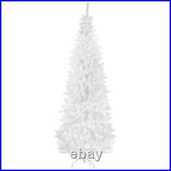 Northlight 6.5′ White Georgian Pine Slim Artificial Christmas Tree, Unlit