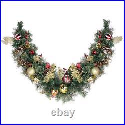 Northlight 6′ Giant Green Foliage, Pinecones and Berries Embellished Garland