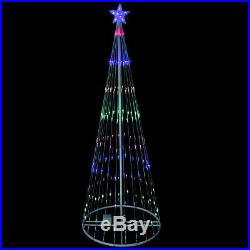 Northlight 6' Multi-Color LED Show Cone Christmas Tree Outdoor Decoration