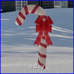 Northlight 72 Red White Glitter Candy Cane Outdoor Christmas Yard Decor