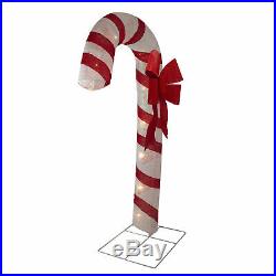 Northlight 72 Red White Glitter Candy Cane Outdoor Christmas Yard Decor