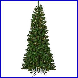 Northlight 7′ Pre-Lit Norfolk Spruce Artificial Christmas Tree, Clear Lights