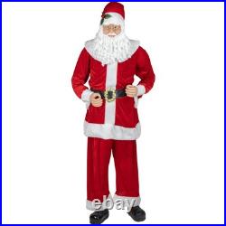 Northlight Huge 6 Foot Life-Size Plush Christmas Santa Claus Figure Sitting or