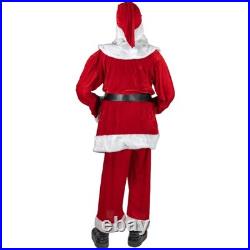 Northlight Huge 6 Foot Life-Size Plush Christmas Santa Claus Figure Sitting or