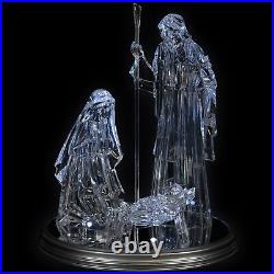Northlight LED Lighted Acrylic Holy Family Nativity Scene on Mirror Christmas