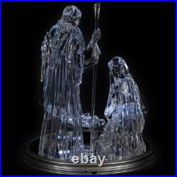 Northlight LED Lighted Acrylic Holy Family Nativity Scene on Mirror Christmas