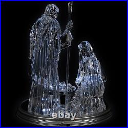 Northlight LED Lighted Acrylic Holy Family Nativity Scene on Mirror Christmas