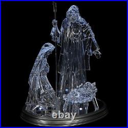 Northlight LED Lighted Acrylic Holy Family Nativity Scene on Mirror Christmas
