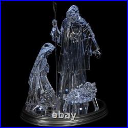Northlight LED Lighted Acrylic Holy Family Nativity Scene on Mirror Christmas