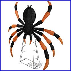 Northlight Lighted Spider Halloween Decoration 4.5' Black and Orange