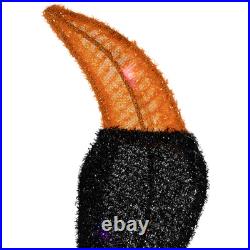 Northlight Lighted Spider Halloween Decoration 4.5' Black and Orange