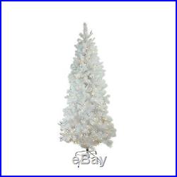 Northlight Seasonal 6.5' X 39 Pre-lit Flocked White Pine Slim Artificial
