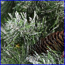 Northlight Seasonal 7.5' X 48 Pre-lit Multi-color Glittered Mixed Pine Medium