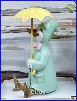 Novogratz Home Spring Easter Duck with Umbrella & Rain Coat Figurine 22'