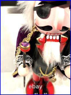 Nutcracker Pirate One Eyed Nutcracker With Clock Scepter Cape 14 Hanse Design