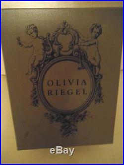 OLIVIA RIEGEL SWAROVSKI CRYSTAL LAUREL WREATH STOCKING HOLDER With PICTURE FRAME