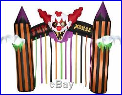 ONE DAY SALE Airblown Inflatable Clown’s Archway Carnival Light, Sound Gemmy
