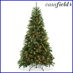 OPEN BOX 9 ft Spruce Artificial Christmas Tree with White Lights & Stand