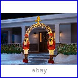OUTDOOR NUTCRACKER ARCHWAY Christmas Yard Decoration Warm White LED Lights
