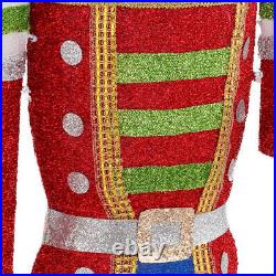 OUTDOOR NUTCRACKER SOLDIER Christmas Yard Decoration Warm White LED Lights