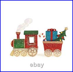 OUTDOOR TRAIN SET Christmas Yard Decoration Warm White LED Lights