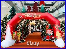 OZIS 20Ft Christmas Inflatable Arch Outdoor Red, Giant Inflatable Archway