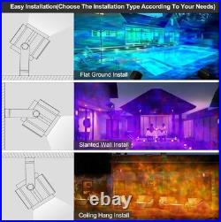 Ocean Wave Projector Light, 150W RGBW Color Changing Water Wave Light