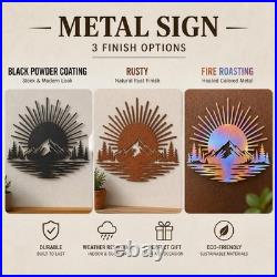 Octopus Metal Sign Outdoor Wall Art Coastal Patio Backyard Garden Decor