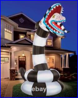 Officially Licensed 8.9′ Beetlejuice Sandworm Inflatable Halloween Decoration