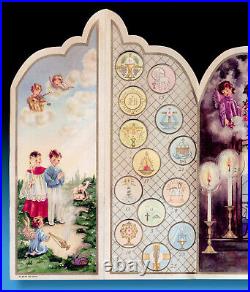 Old Catholic Conditioned Calendar Dell 31 Türchen Gorgeous Illustrated