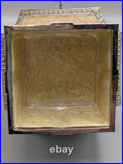 Olivia Riegel Striped White Gift Box Crystal Stocking Holder