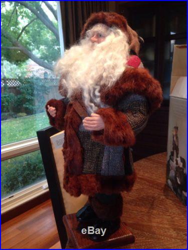 One Of A Kind Stephanie Kyler Santa Claus 20 Christmas Mink Fur Trim