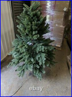 Open Box Balsam Hill Vermont White Spruce 4.5' Tree w Clear LED Lights Christmas