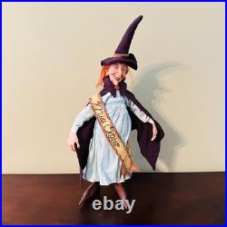 Original Sheila Bentley One of a kind Art Doll Halloween Hag Witch Miss October