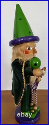 Original Steinbach Wizard of Oz Wizard Nutcracker 15in Hand Painted Wood Green Original Steinbach Wizard of Oz Wizard Nutcracker 15in Hand Painted Wood Green