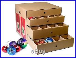 Ornament Storage Stackable Organizer Holds 82 Ornaments