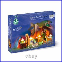 Ostheimer Nativity Set With Diorama 11-teilig Holzkrippenset 11-teilig Christmas