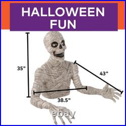 Out of Ground Reaching Mummy Realistic Halloween Yard Decoration Prop 43×35