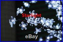 Outdoor 6.5ft 1,152pcs LEDs Cherry Blossom Tree Home Holiday Decor 6 Mixed Color