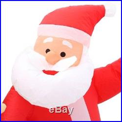 Outdoor Christmas Decoration 11 ft Inflatable Santa Claus with Reindeer Holiday