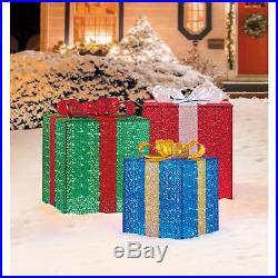 Outdoor Christmas Decoration 660 LED Lights Gift Boxes Holiday Yard Decor Indoor
