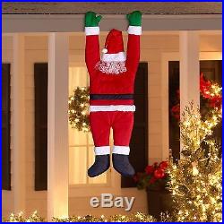 Outdoor Christmas Decoration Hanging Santa Claus 5′ Gemmy Indoor Yard Xmas Decor