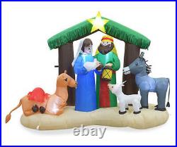 Outdoor Christmas Decoration Inflatable Nativity Yard Set Blow Up Decor Indoor