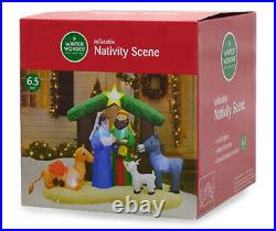 Outdoor Christmas Decoration Inflatable Nativity Yard Set Blow Up Decor Indoor