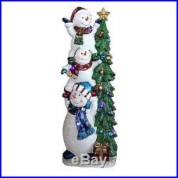 Outdoor Christmas Decoration Snowman Tree LED Lights Yard Decor Holiday Season