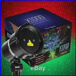 Outdoor Christmas Lights Moving Laser Projector Pool Party Decorations Red Green