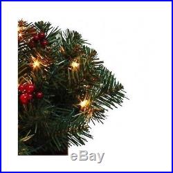 Outdoor Christmas Tree Garden Xmas Decoration Holiday Clear Lights Red Ornament
