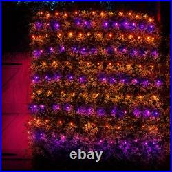 Outdoor Halloween Net Lights, 198 LEDs 9.8FT x 6.6FT, Plug in Waterproof